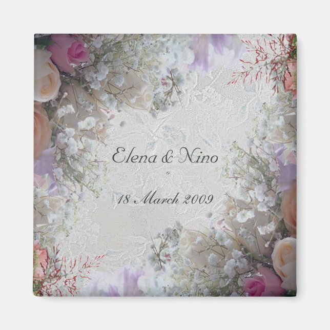 Romantic Wedding Favor  Magnet (Front)