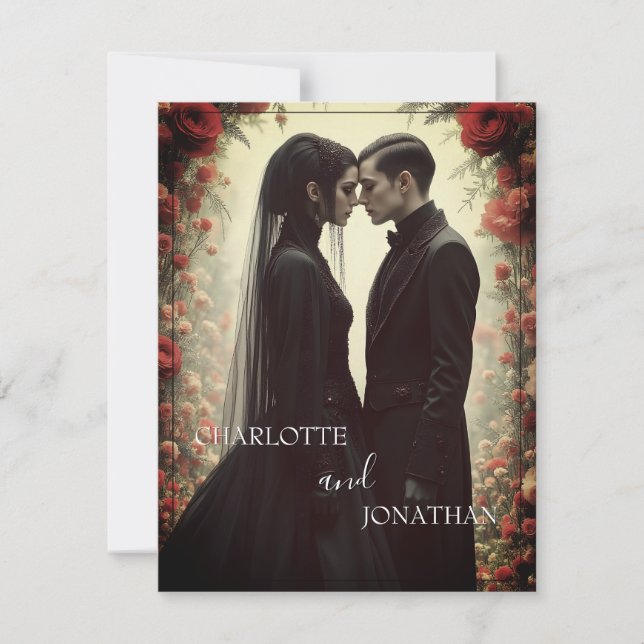 Romantic Wedding in Black Elegance (Front)
