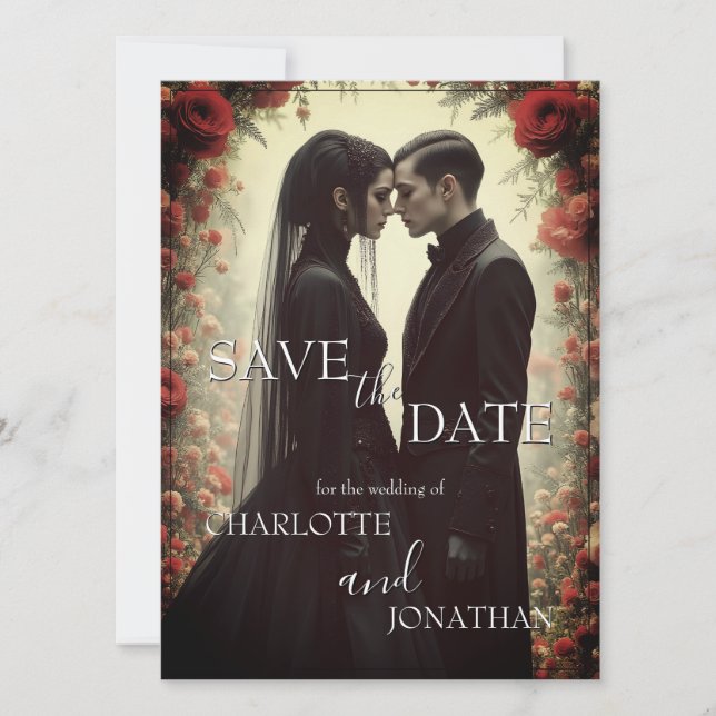 Romantic Wedding in Black Elegance (Front)