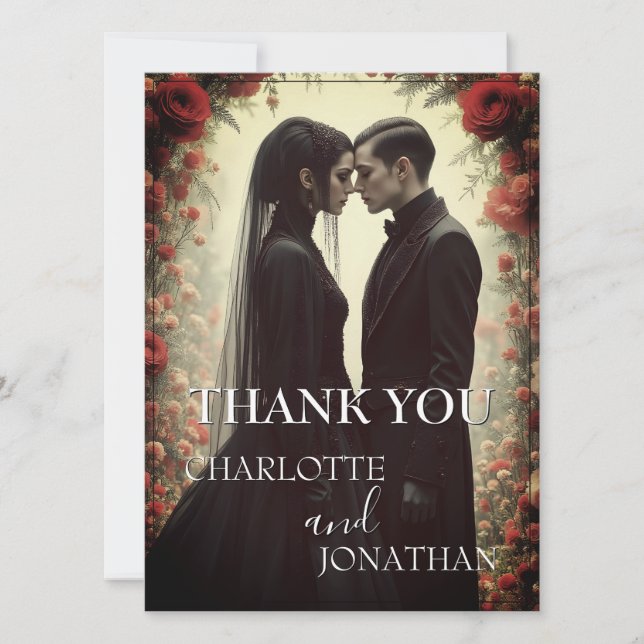Romantic Wedding in Black Elegance (Front)