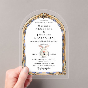 romantic wedding invitation