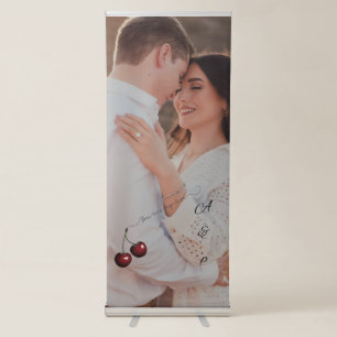 Romantic Wedding Photo Roll-Up Banner