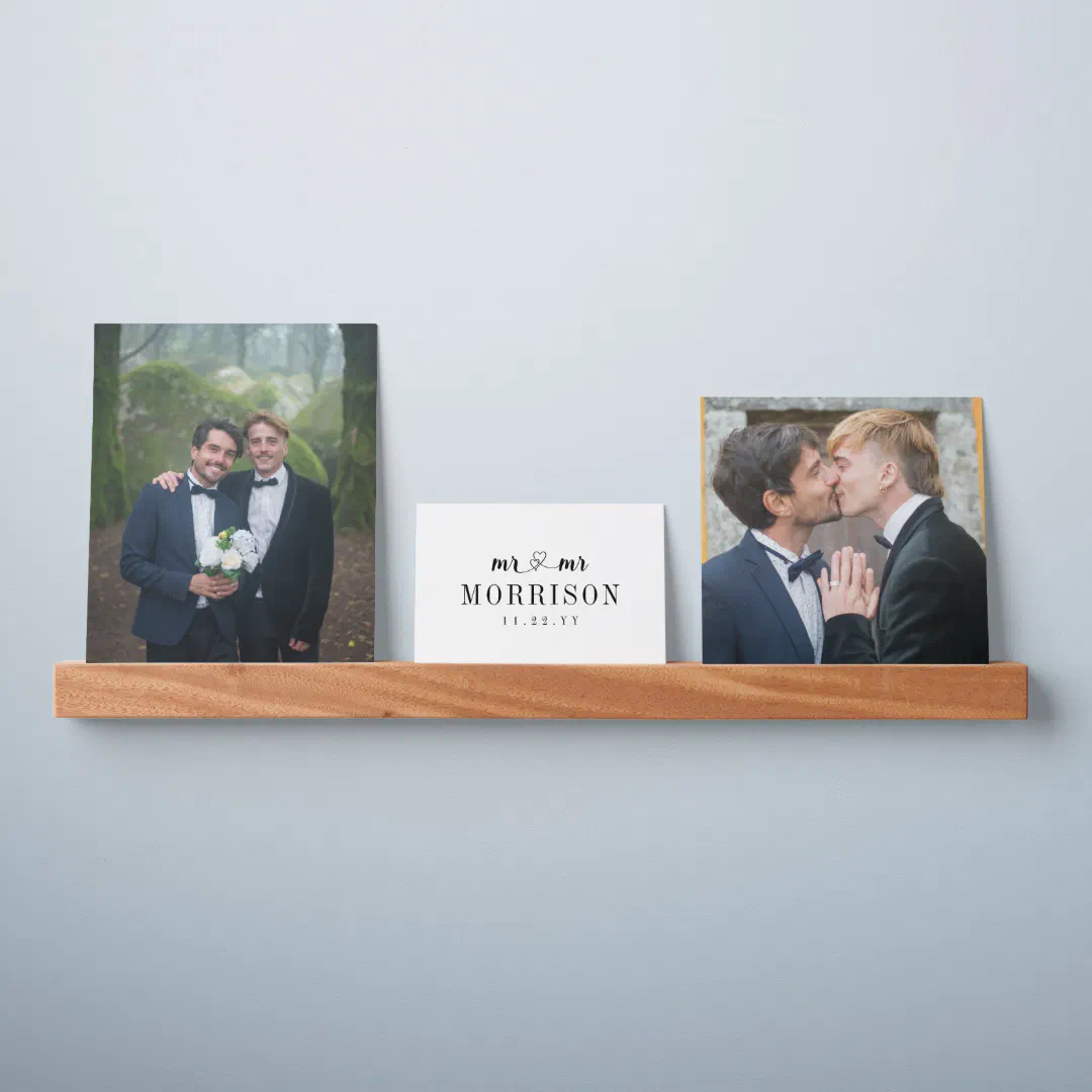 Romantic Wedding Photos Mr & Mr Picture Ledge