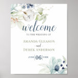 Romantic Wedding Theme Welcome Sign at Zazzle