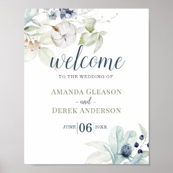 Romantic Wedding Theme Welcome Sign by colourfuldesigns at Zazzle