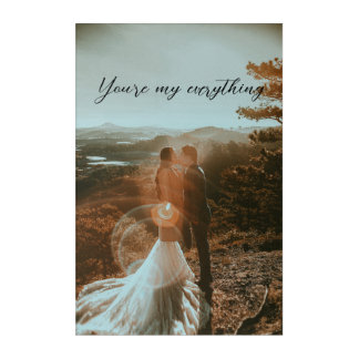 Romantic Wedding Wall Art – You're My Everything