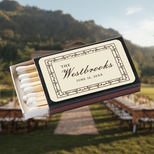 Romantic Western Ranch Wedding Matchboxes (Creator Uploaded)
