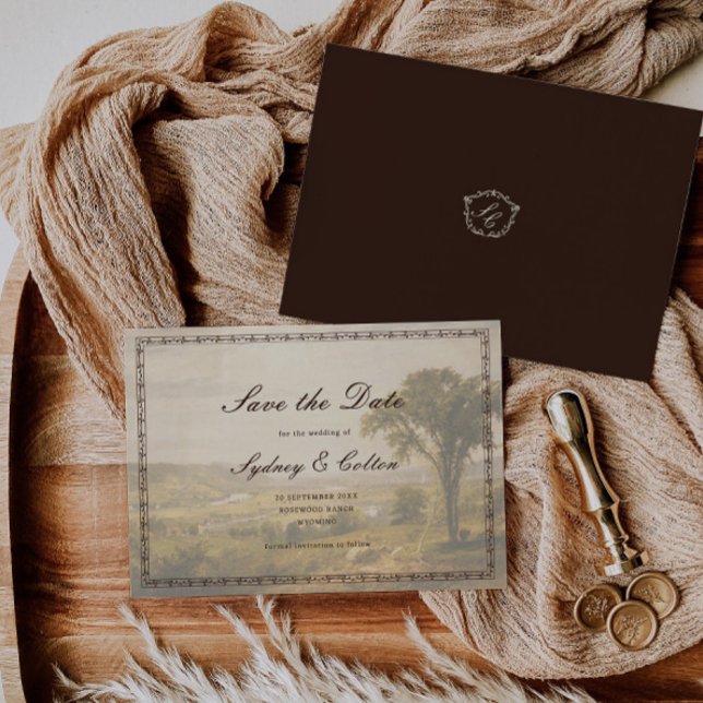 Romantic Western Ranch Wedding Save The Date (Creator Uploaded)