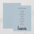 Romantic Western Ranch Wedding Timeline Enclosure Card | Zazzle