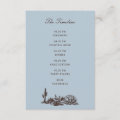 Romantic Western Ranch Wedding Timeline Enclosure Card | Zazzle