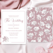 Romantic White Blush Pink Floral Wedding