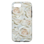 Romantic White Roses Pattern Iphone 8/7 Case at Zazzle