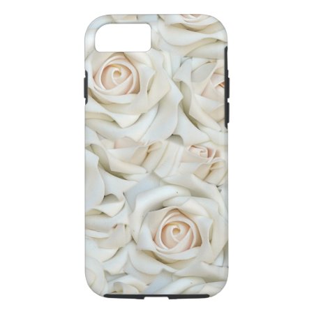 Romantic White Roses Pattern Iphone 8/7 Case