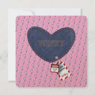 Romantic Wifey Hubby Electrical Lock Tag Heart