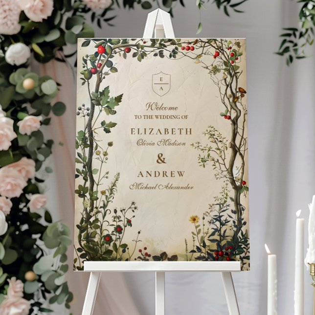 Romantic Wild Garden Wedding Foam Board (Creator Uploaded)