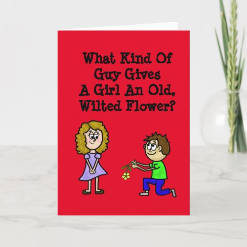 Romantic Wilted Flower Card