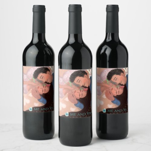 Romantic  wine label