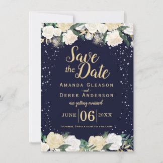 Romantic Winter Photo Save the Date