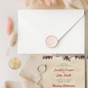 Romantic Winter Wedding Wax Seal Stamp