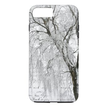Romantic Winter Willow Iphone 8 Plus/7 Plus Case by theunusual at Zazzle