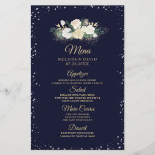 Romantic Winter Wonderland Wedding Menu
