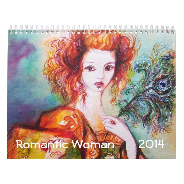 ROMANTIC WOMAN PAINTINGS 2014 FINE ART COLLECTION CALENDAR (Cover)