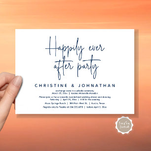 Romantic Wonderland Happily Ever After Party Invitation