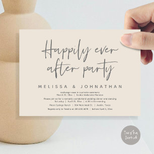 Romantic Wonderland Happily Ever After Party Invitation