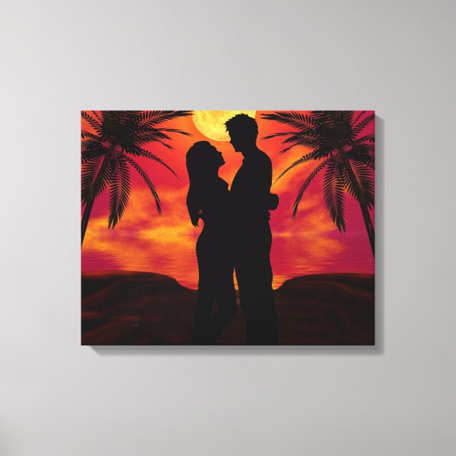 Romantic Wrapped Canvas Print (Front)