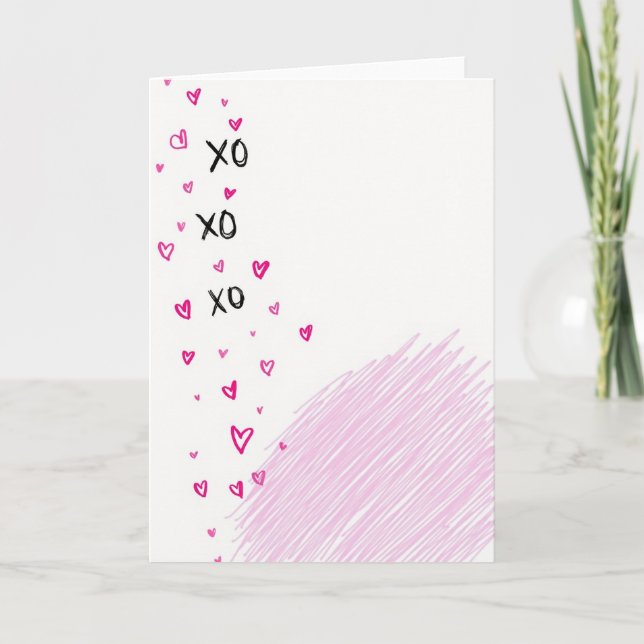 Romantic Xo Love Card (Front)