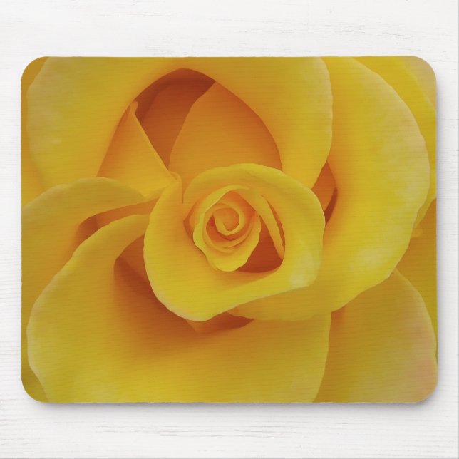 Romantic Yellow Rose Petals Mouse Pad (Front)