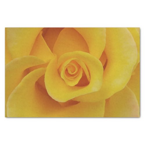 Romantic Yellow Rose Petals Tissue Paper