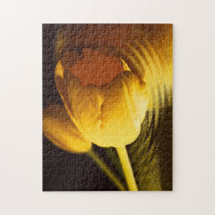 Romantic Yellow Tulip Jigsaw Puzzle