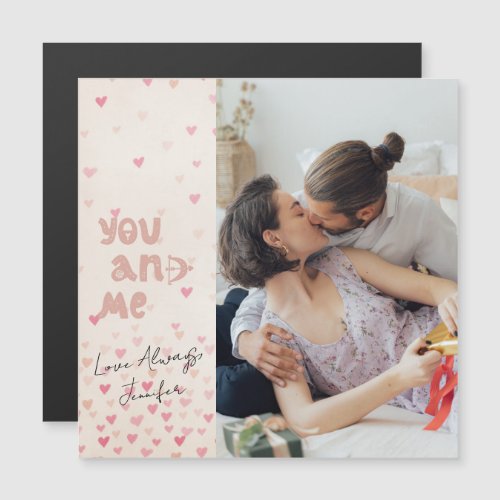Romantic You and Me Valentines Day Photo Card