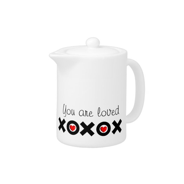 Romantic "Your Are Loved" Teapot (Right)