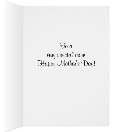 Romantic zebra mothers day (Inside (Right))