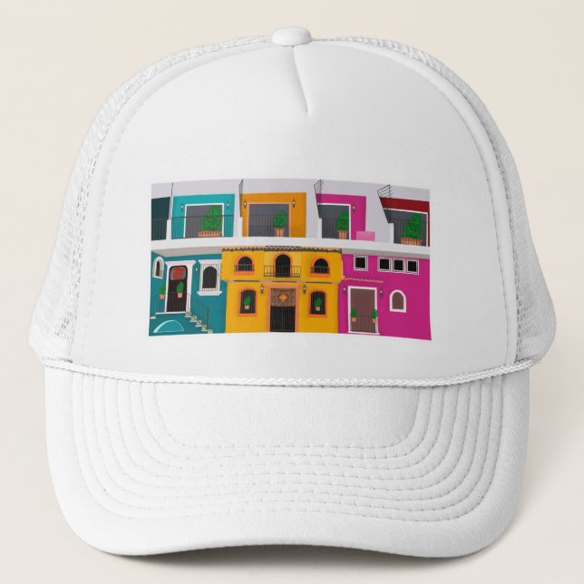 Romantic Zone Puerto Vallarta Mexico Trucker Hat (Front)