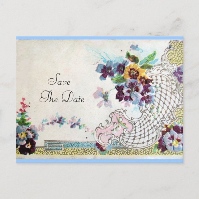 ROMANTICA 2 SAVE THE DATE ANNOUNCEMENT POSTCARD (Front)