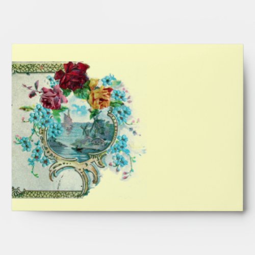 ROMANTICA 3 pink blue red cream Envelope