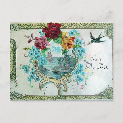 ROMANTICA 3 SAVE THE DATE ANNOUNCEMENT POSTCARD