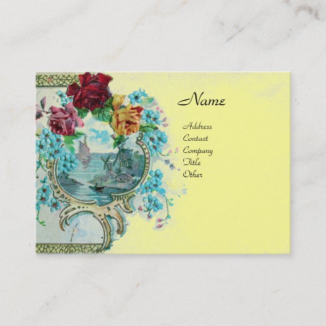 ROMANTICA 3.yellow Business Card (Front)
