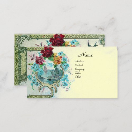 ROMANTICA Antique Wedding Flowers RosesFloral Business Card