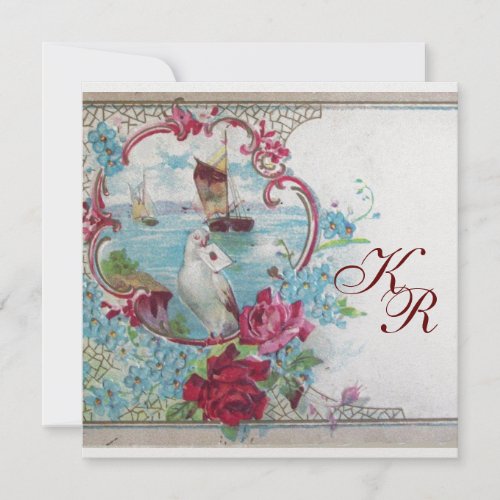 ROMANTİCA  MONOGRAM ice metallic paper Announcement