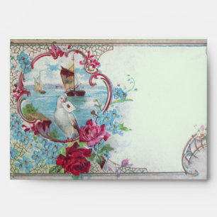 ROMANTICA. pink red blue green Envelope