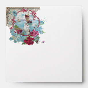 ROMANTICA  pink red blue white Envelope