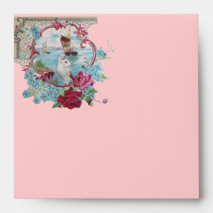 ROMANTICA pink red blue white Envelope