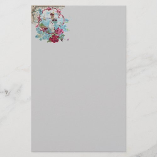 ROMANTİCA pink red blue white grey Stationery