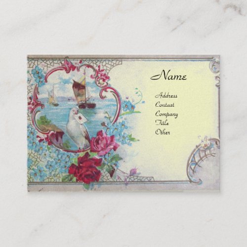 ROMANTICA platinum metallic papersilver Business Card