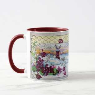 ROMANTICA Winter Landscape With Pansies Mug