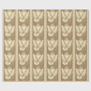 Romantically Nostalgic Peace Dove Wrapping Paper